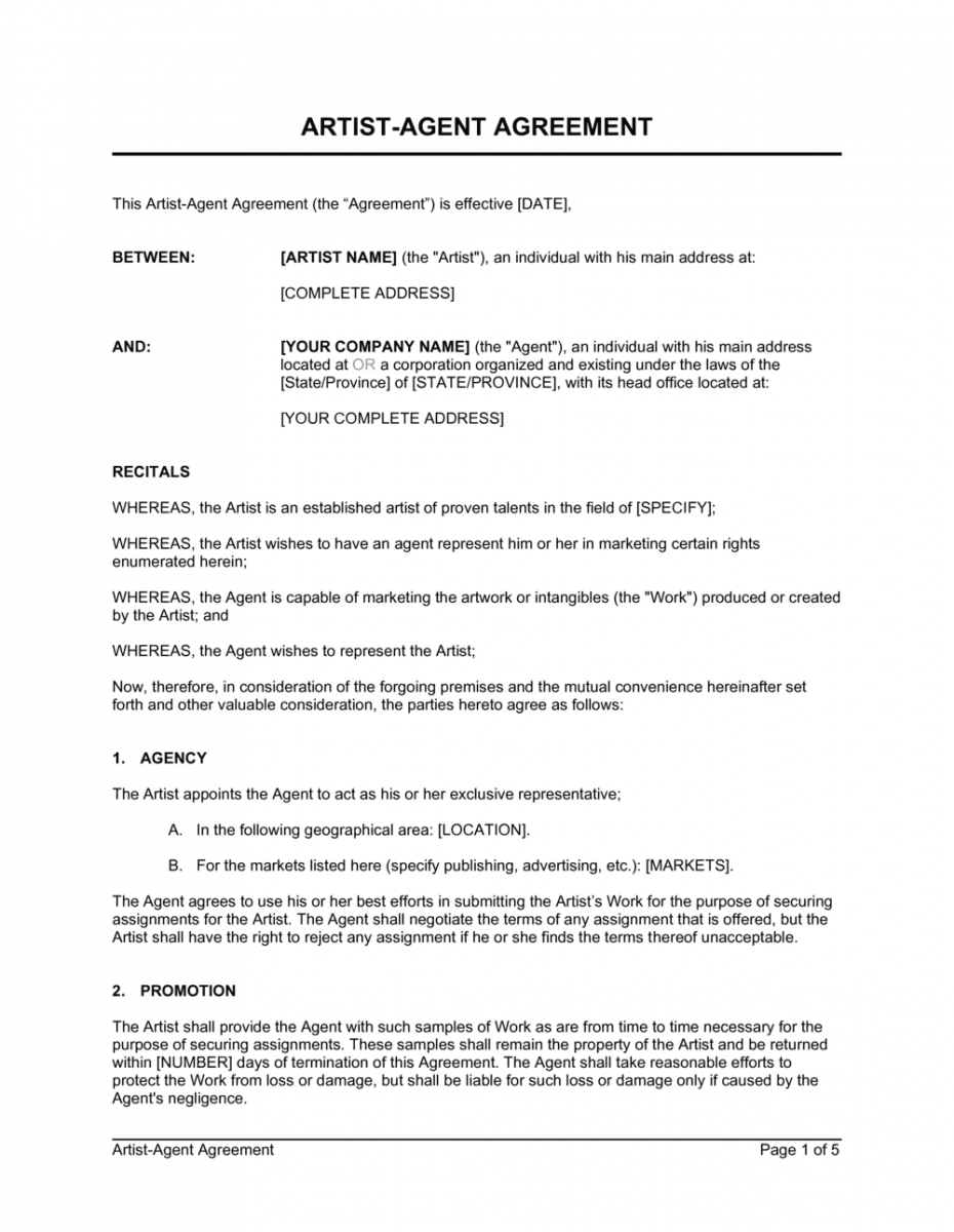 Marketing Agency Contract Template