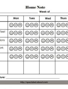 free example home notes for behavior monitoring behavior contract template for elementary students word