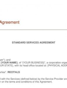 sample  managed service agreement  template  genericized managed service provider contract template