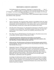 50 professional service agreement templates &amp;amp; contracts it services contract template pdf