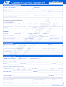 adt contract pdf  fill out and sign printable pdf template  signnow alarm monitoring contract template pdf