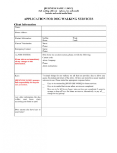 dog walker contract forms package dog sitting contract template pdf