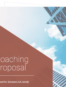 editable coaching proposal template  free sample  proposable executive coaching contract template excel