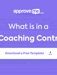 editable life coaching contract template  approveme  free contract life coach contract template word