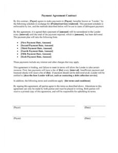 editable payment agreement  40 templates &amp;amp; contracts  templatelab down payment contract template pdf