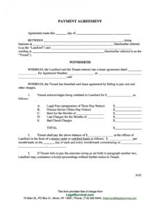 editable payment agreement  40 templates &amp;amp; contracts  templatelab take or pay contract template excel
