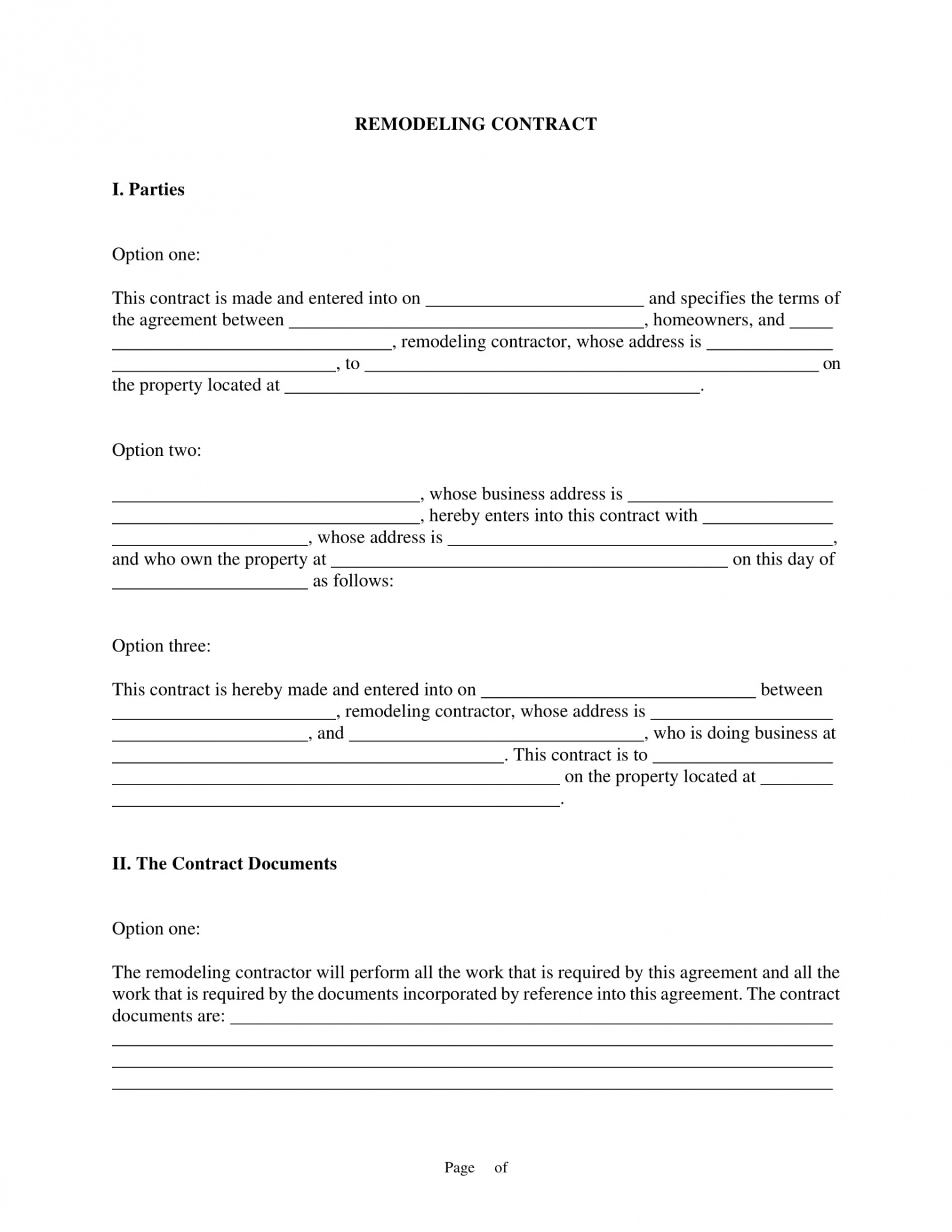 free 10 bathroom renovation contract template examples  pdf home renovation contract template doc