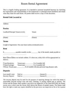 free roommate room rental agreement templates by state rent a room contract template example