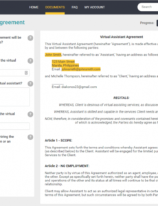 my really big virtual assistant contract mistake personal assistant contract template pdf