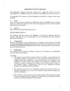 printable 40 great contract templates employment construction public relations contract template doc
