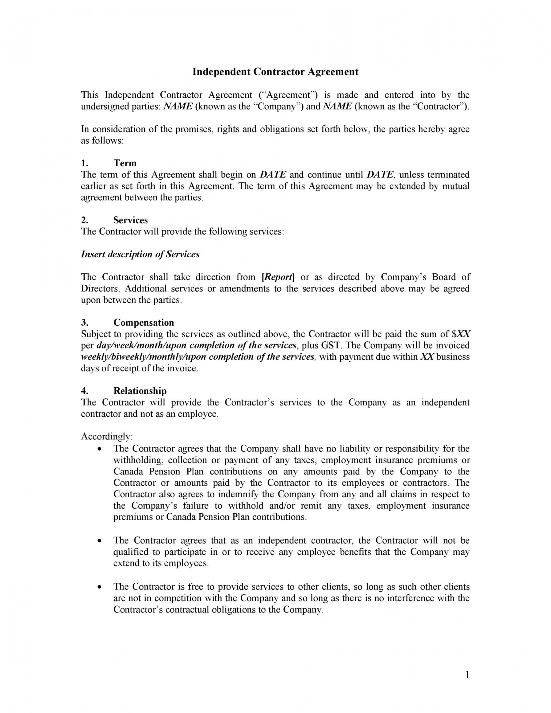 printable 40 great contract templates employment construction public relations contract template doc