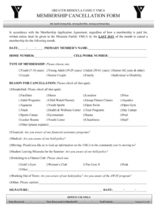 sample gym cancellation form  fill out and sign printable pdf template  signnow gym membership contract template sample