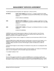 sample management services agreement template  by businessinabox™ it services contract template doc