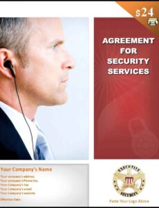 sample security services contract template security service contract template pdf