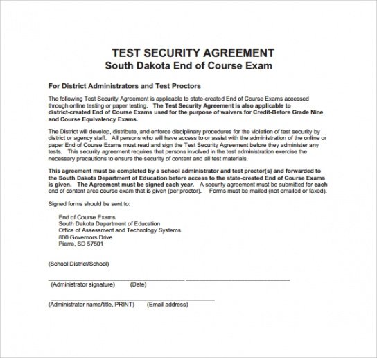 Best Security Company Contract Template Doc Sample