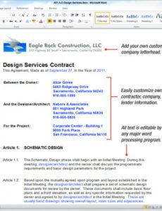 Editable Commercial Interior Design Contract Template Pdf