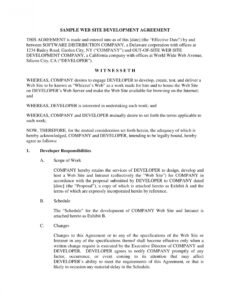 Editable Freelance Software Development Contract Template Pdf