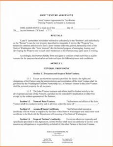 Free Legal Contract Between Two Parties Template Pdf