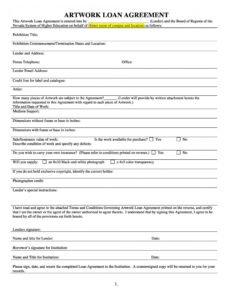 Free Legal Contract Template For Borrowing Money Word Example