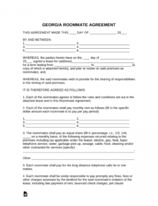 Printable Room Rental Contract Template Excel