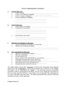 Professional Video Production Contract Template Pdf