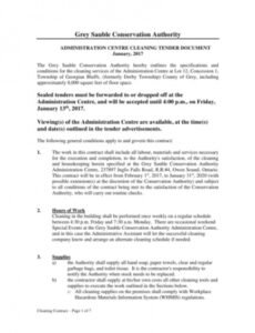 Best Commercial Cleaning Contract Template Pdf Example