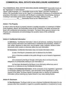 Best Commercial Real Estate Contract Template Pdf Example