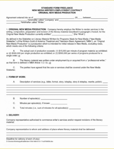 Best Freelance Employment Contract Template Doc Example