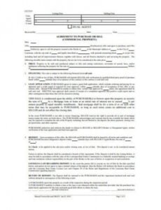 Commercial Real Estate Contract Template Doc Sample