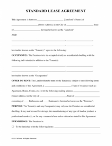 Costum Commercial Property Lease Contract Template Pdf Example