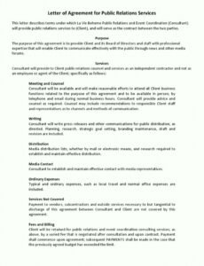 Editable Freelance Public Relations Contract Template Pdf