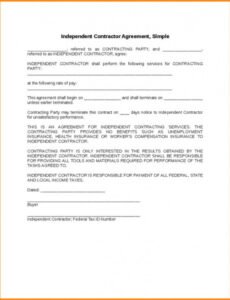Free Commercial Construction Contract Template Word Example