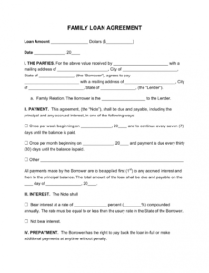 Free Personal Car Loan Contract Template Word Example