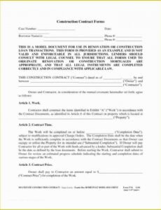 Professional Cost Plus Construction Contract Template Pdf Sample