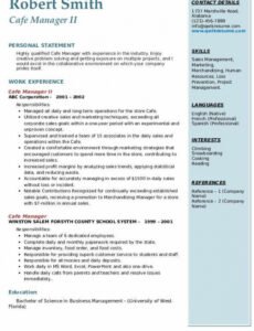 Bar Manager Contract Template