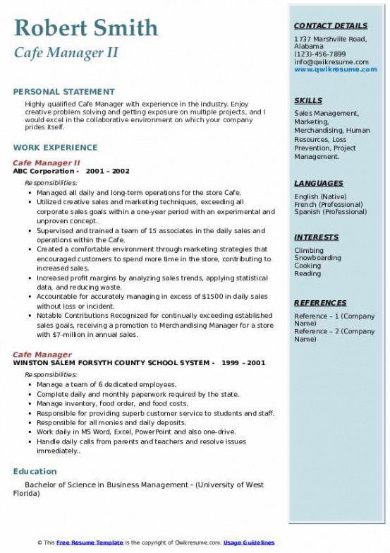 Bar Manager Contract Template   Bar Manager Contract Template 