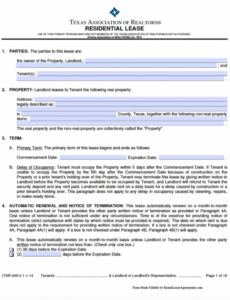 Best Residential Rental Contract Template Excel Example