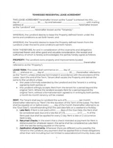 Best Residential Rental Contract Template Word Sample