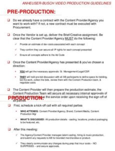 Best Video Production Agreement Contract Template Excel