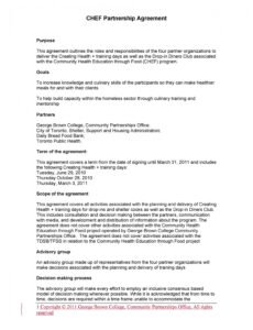 Costum General Partnership Contract Template Word Example