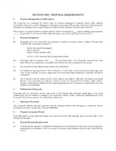 Free Security Contract Proposal Template Excel Example