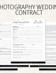 Free Wedding Florist Contract Template Pdf