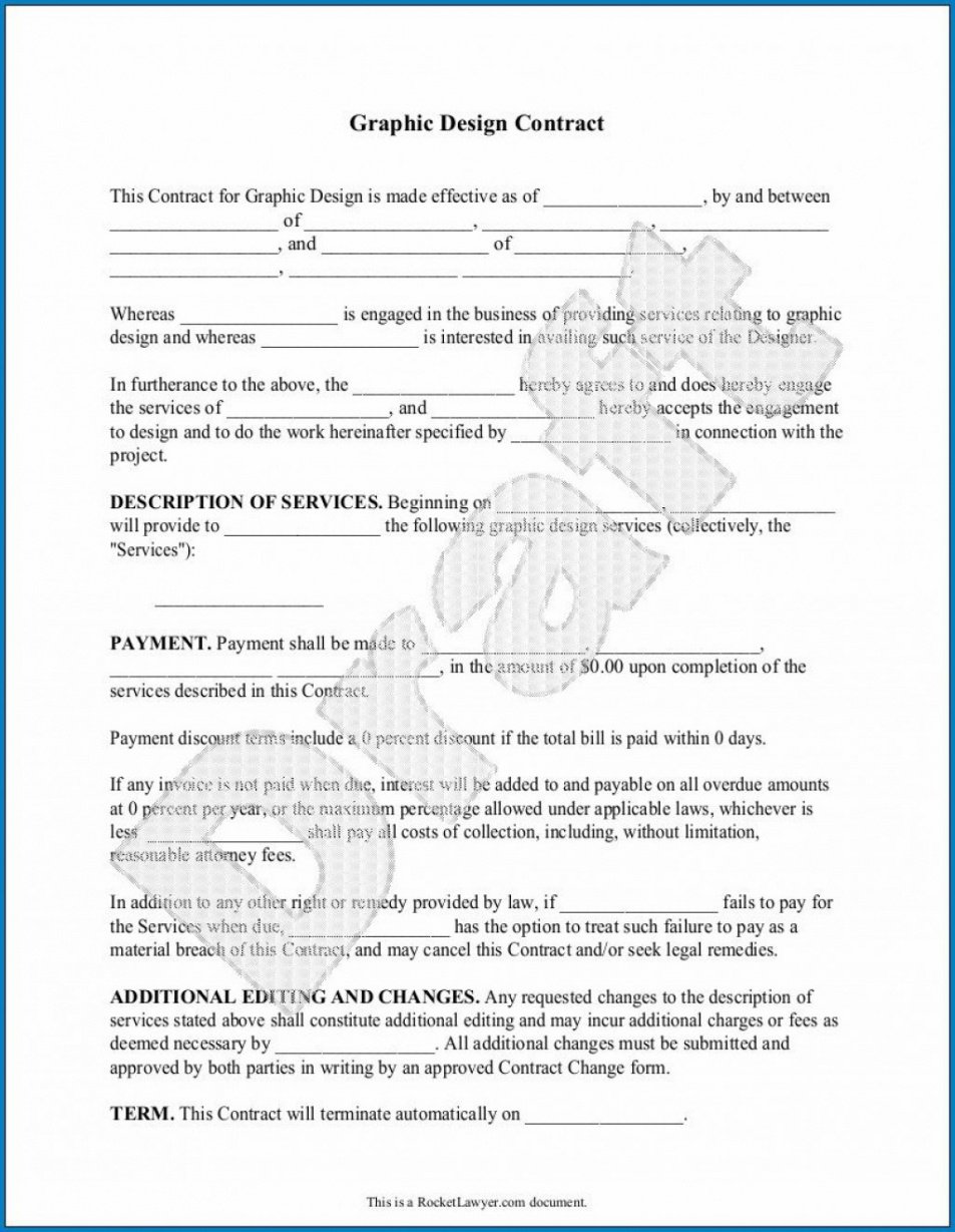 Freelance Graphic Design Contract Template Excel Sample