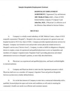 Printable Live In Caregiver Contract Template Pdf