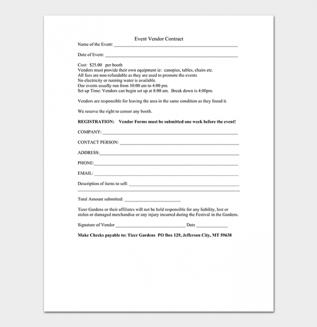 Professional Contract For Event Planning Services Template Pdf Sample