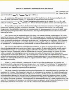Professional Residential Snow Removal Contract Template Doc Sample