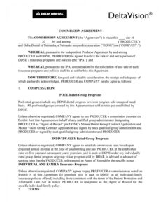 Sales Commission Contract Template Doc