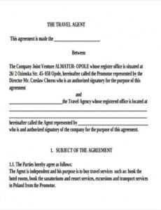 Costum Hotel Accommodation Contract Template  Example