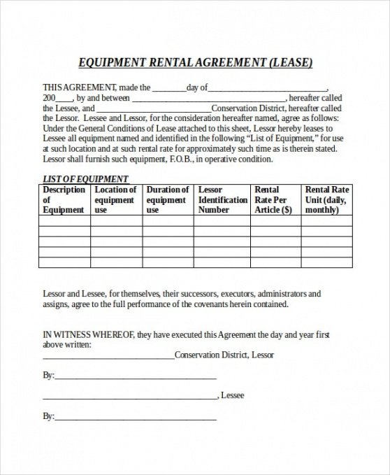 Costum Monthly Parking Contract Template Doc