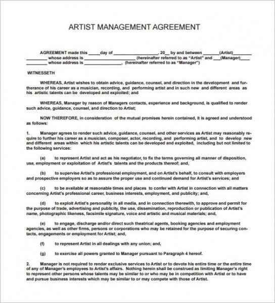 Costum Wedding Music Contract Template Excel Sample